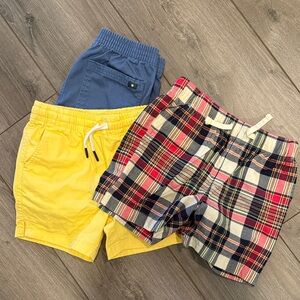 Plaid and Solid Color Shorts bundle